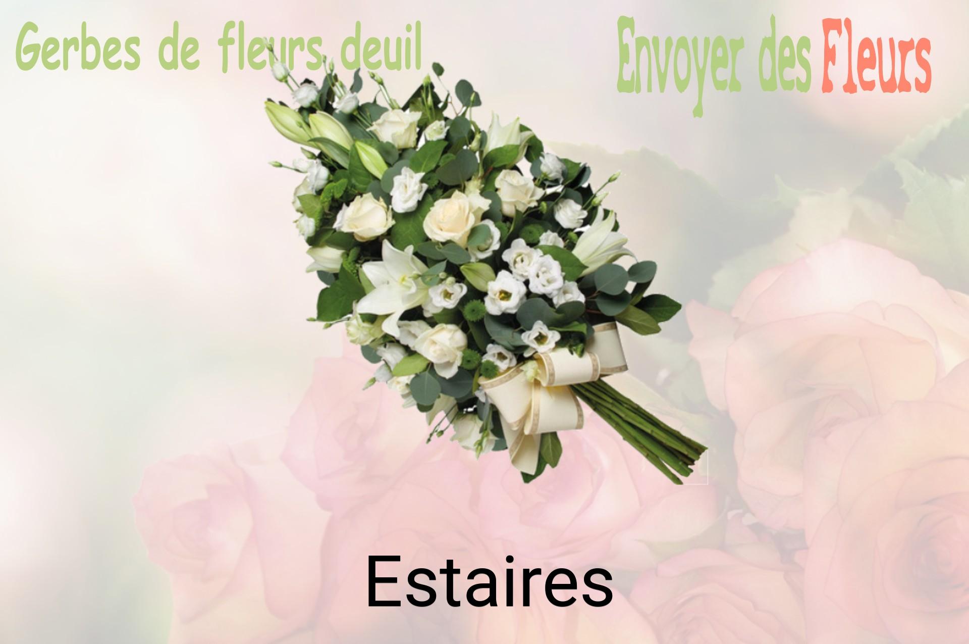 Gerbe de fleurs de deuil livrée à Estaires